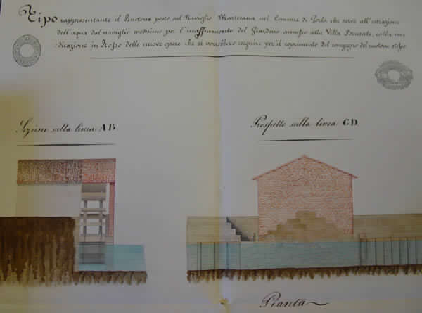 Il ruotone annesso alla Villa Brusati